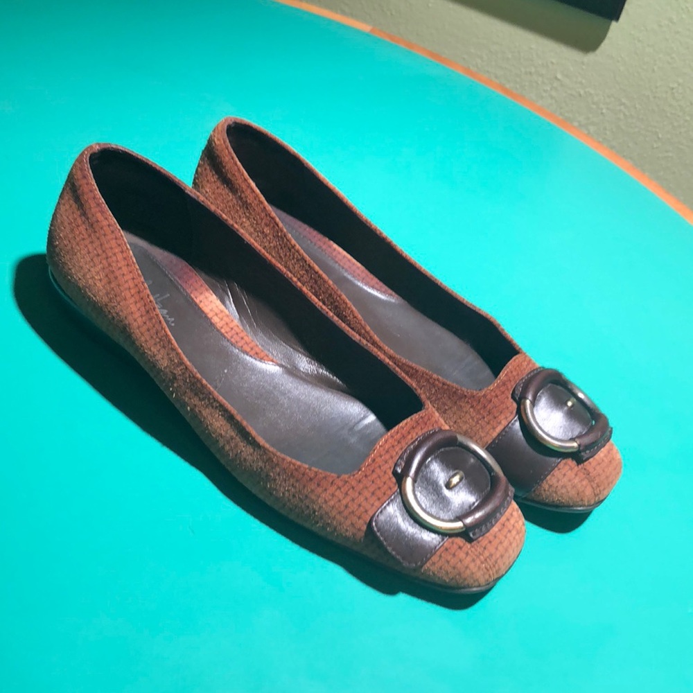 Cole Haan Brown Suede Ballet Flats sz 7.5.